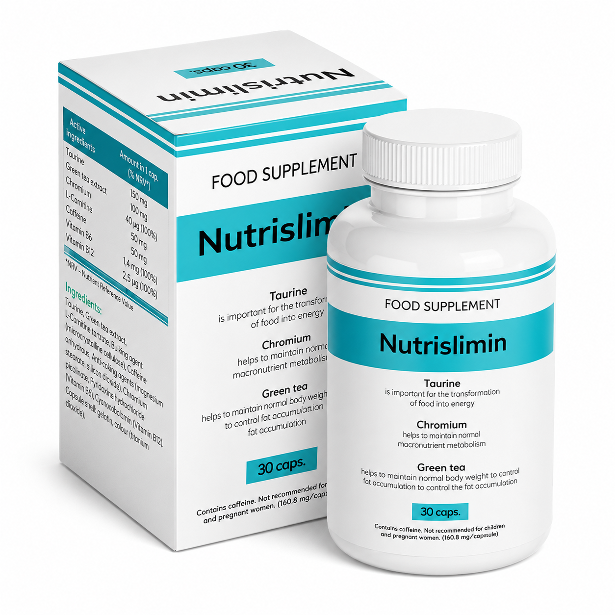 Nutrislimin kapsulės, 30 vienetų, pakuotė